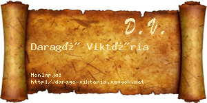 Daragó Viktória névjegykártya